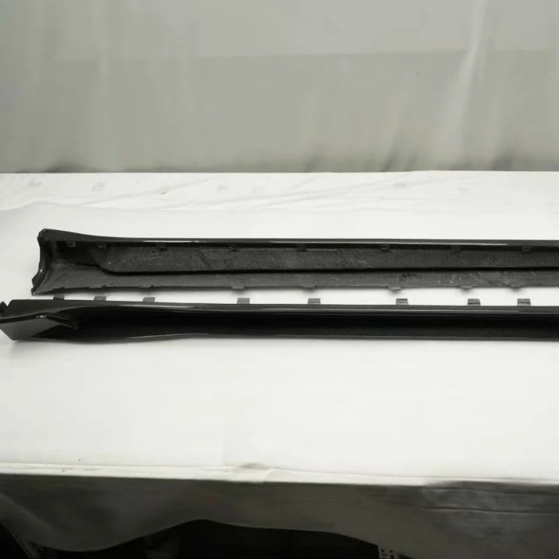 New Model Suitable for Model Y Upgraded Dry Carbon Fiber Small Surround Body Kit, Front and Rear Lip Side Skirts